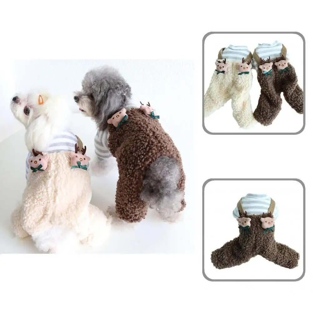 

Осенне-зимняя Пижама для собак, комбинезон для маленьких собак Shih Tzu, пуловеры для йоркширских терьеров, мягкая флисовая одежда для щенков, к...