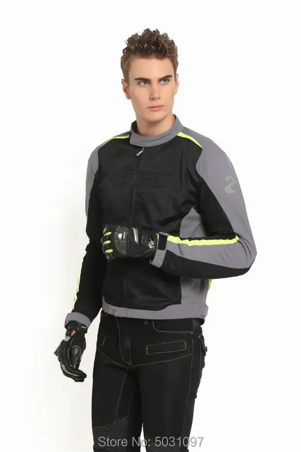 

Free shipping SSPEC motorcycle riding protective jacket for men summer mesh breathable moto daily cycling tops jacket with gears