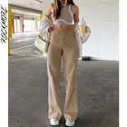 Rockmore мешковатые джинсы для женщин с высокой талией широкие брюки Femme Повседневные Удобные джинсовые брюки для мам Прямые корейские 2021