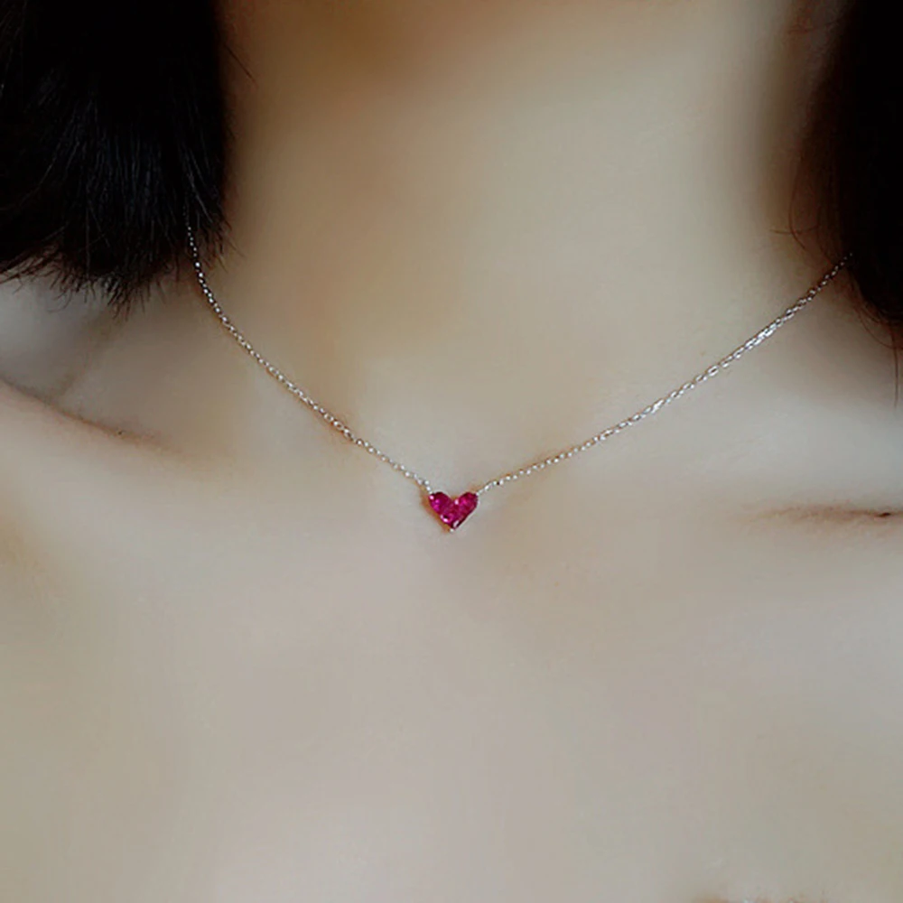 Модные хрустальные африканские Ювелирные наборы Серебряная цепочка сердце