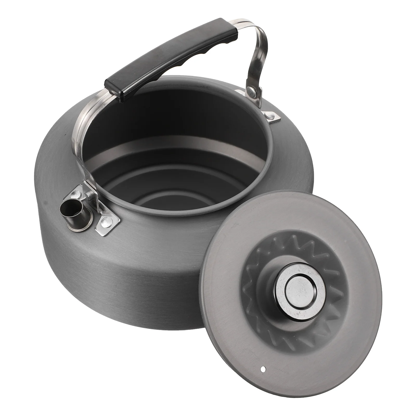 

1pc Durable Camping Tea Kettle Aluminium Alloy High Capacity Water Kettle