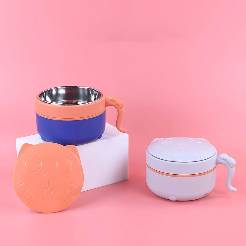 Посуда для кормления ребенка столовая тарелка из нержавеющей стали нескользящая