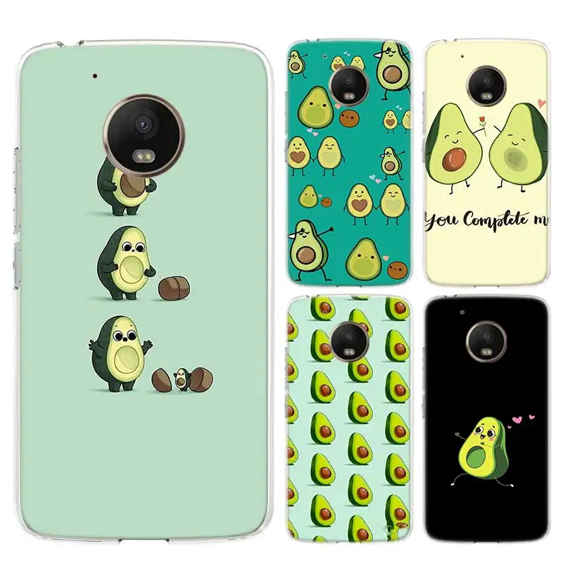 

Avocado Cute Case For Motorola G7 G9 G8 Power Soft TPU Cover Moto G6 Play G5S G5 E5 E6 Plus Coque Shell