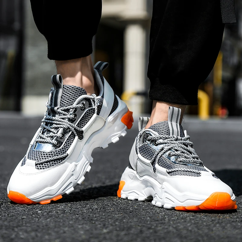 

Men Shoes Breathable Walking Jogging Non-Slip Fashion Running Casual Sneakers Chaussure Homme Zapatos De Hombre Plus Sports