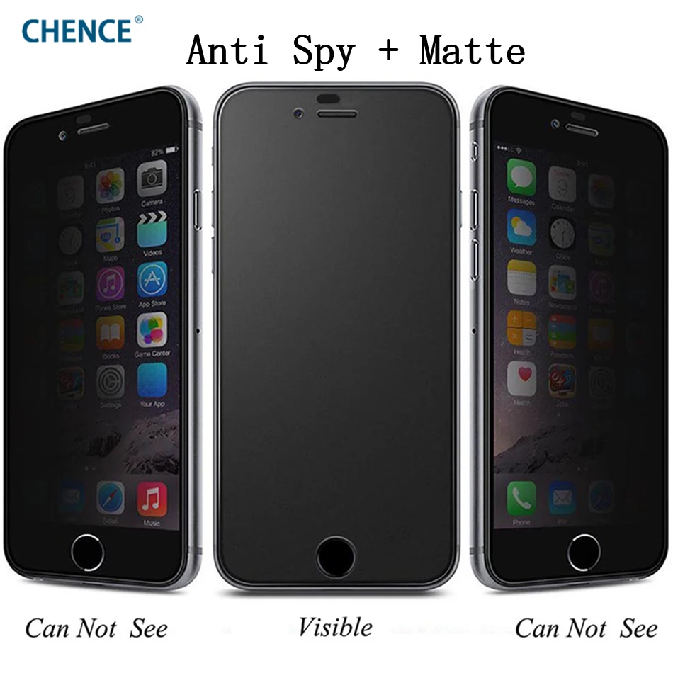 CHENCE анти шпион матовое полное покрытие для iPhone 8 7 Plus защита экрана Защита для iPhone6 6s 6 s закаленное стекло