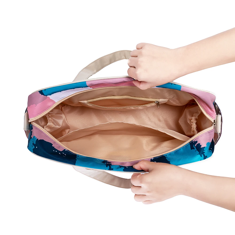 

Diaper Bag Waterproof Tote Baby Care Bag Large Capacity Mommy Crossbody Bag Baby Organizer Nappy Backapck Shoulder Messenger Bag