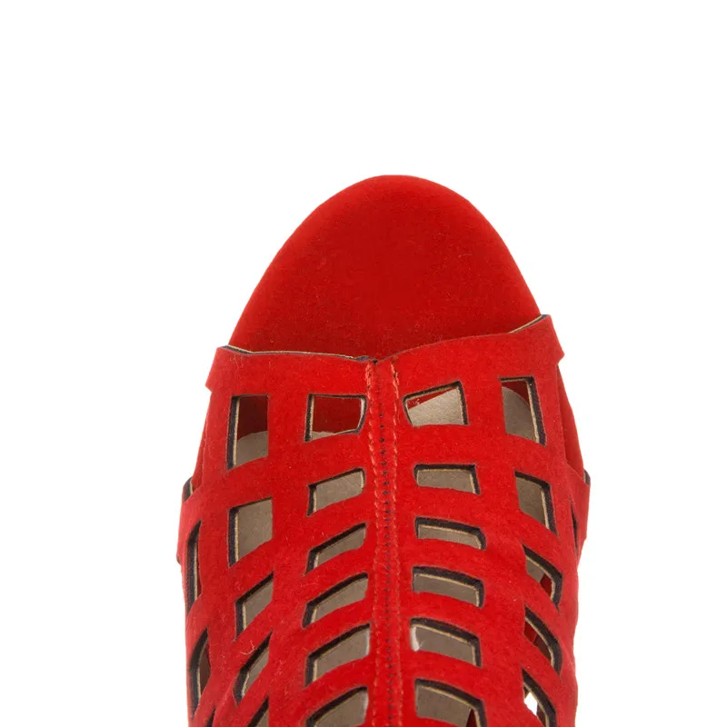 Сандалии женские на шпильке открытый носок молния пикантная обувь большой