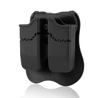 tactical detachable pistol double magazine pouch for glock 17 19colt 1911beretta m9 px4 hunting holster dual belt pouch case