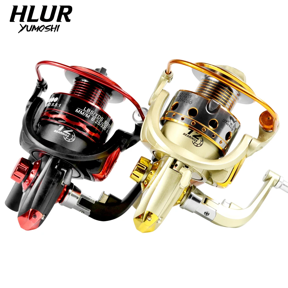 

2021 Metal Spool Spinning Fishing Reel 12BB Superior Wheel for Freshwater Saltwater Fishing 1000-7000 Series 5.5:1 Wheel reel