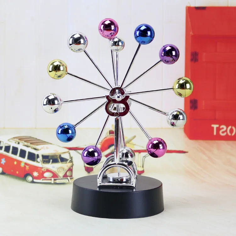 

Colorful Ball Ferris Wheel Perpetual Motion Instrument Celestial Body Model Swing Creative Home Decoration Ornaments