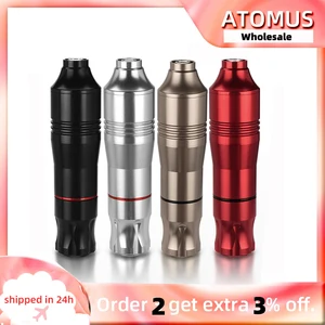 Татуировка роторная ручка машина Перманентный макияж тату картридж мощный тихий двигатель постоянного тока питания Кабель питания пушки татуировщик боди-арт