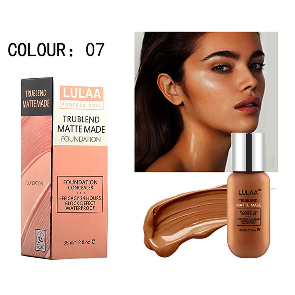 

AgeRewind Matte Liquid Foundation Full Cover Liquid Concealer Waterproof Smooth Matte Finish Concealer Foundation SK88