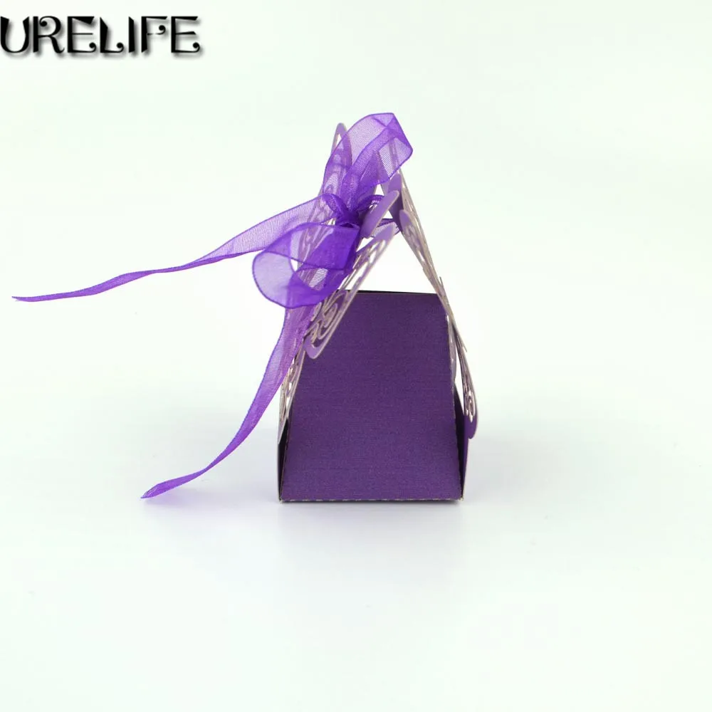 100 шт. коробка для конфет с лазерной резкой | Дом и сад