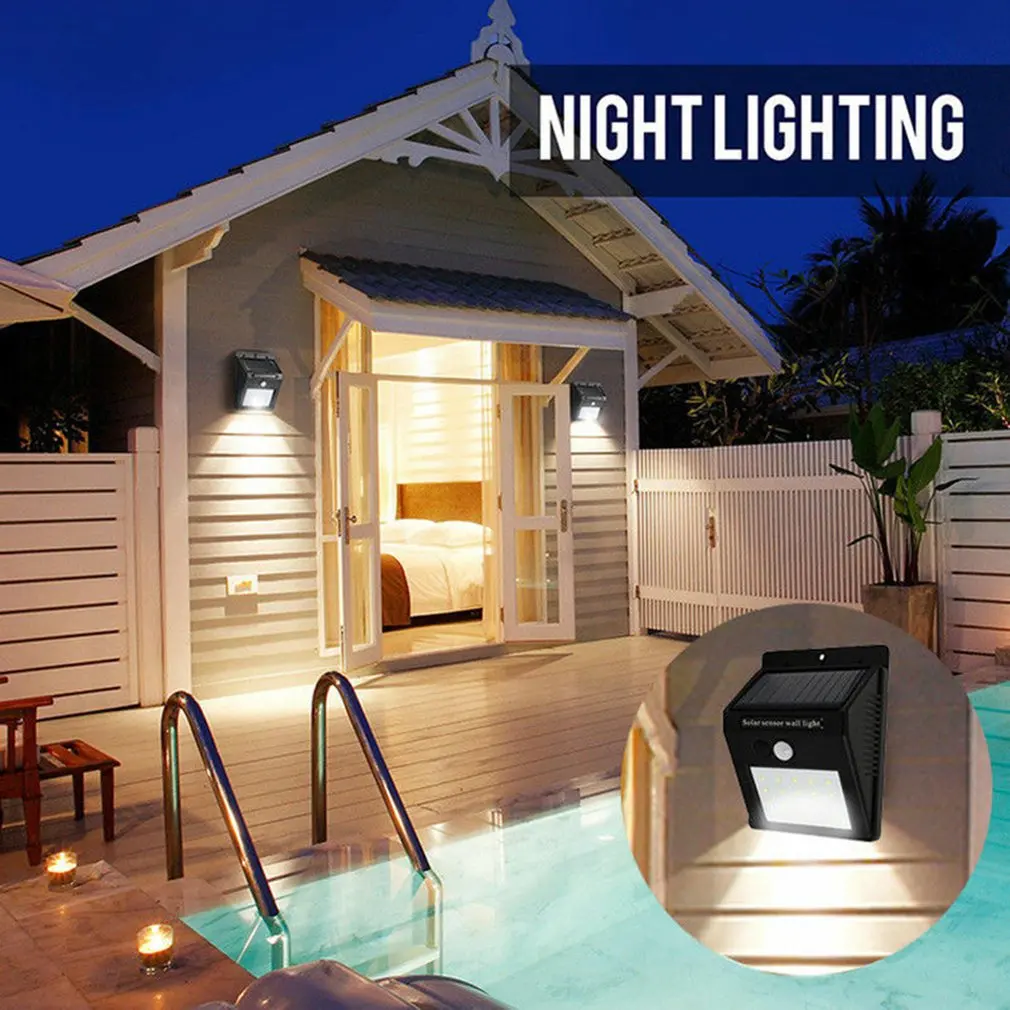 

Waterproof 20 LED Solar Sensor Light Motion Sensor Wall Light Outdoor Garden Yard Streets Lamp Energy Saving Hanging LED Light