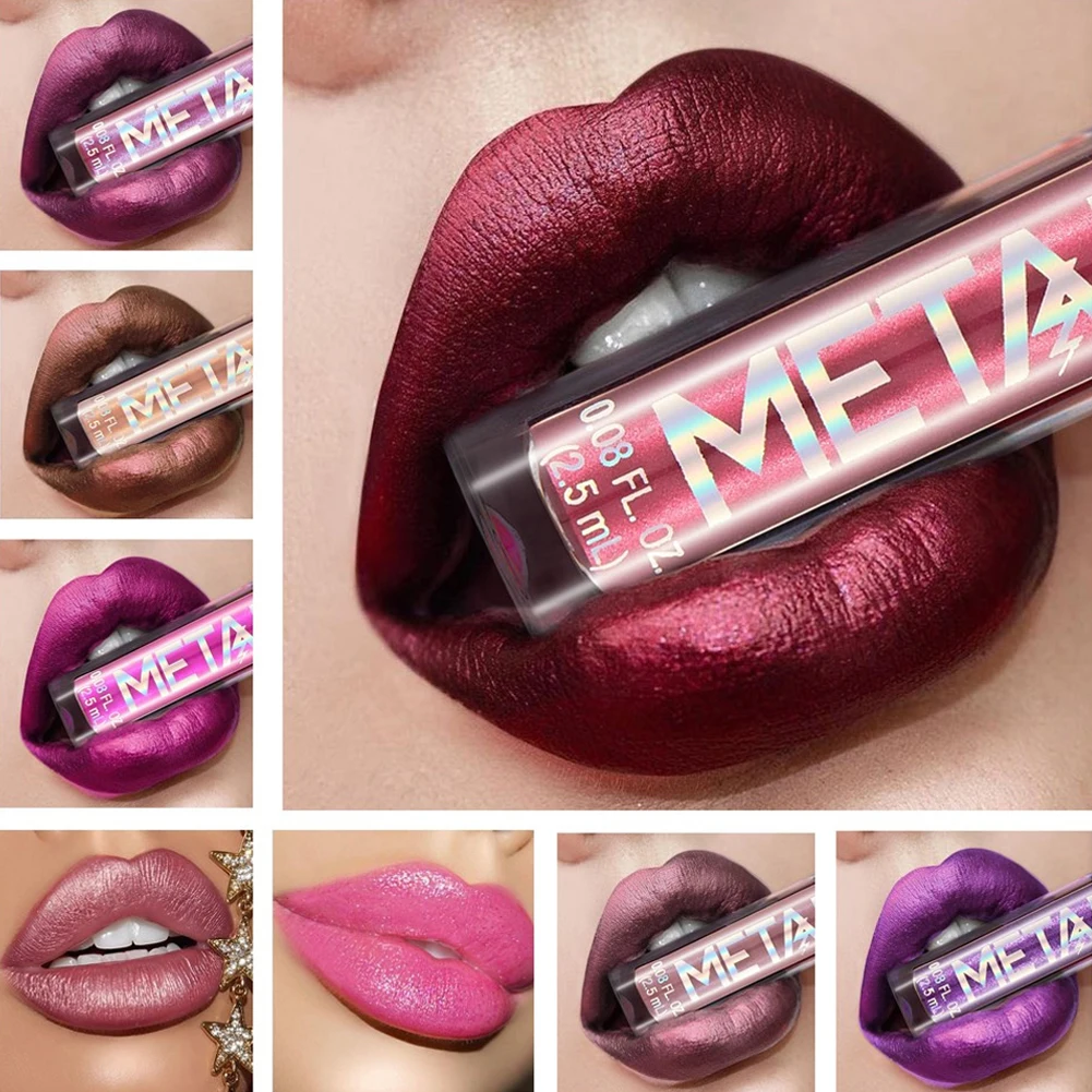 

Pudaier Waterproof Lip Gloss Matte Liquid Lipstick Matte Lip Stick Cosmetics Makeup Nude Purple Black Rose Cosmetics 2021 New