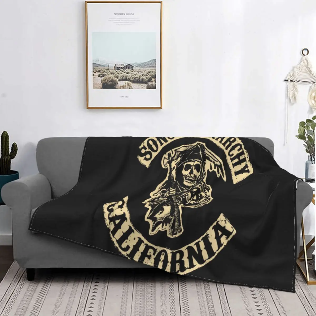 

Son Of Anarchy 2017 Blanket Bedspread Bed Plaid Faux Fur Bedspread Home Quilts And Duvets