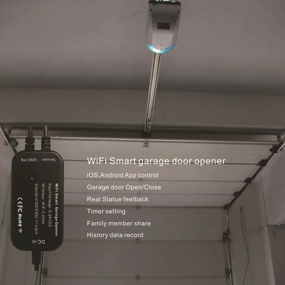 

Smart Garage Door Opener WiFi IntelLigent Switch Remote Controller Universal Wireless Switch Alexa IFTTT Voice Control Switches