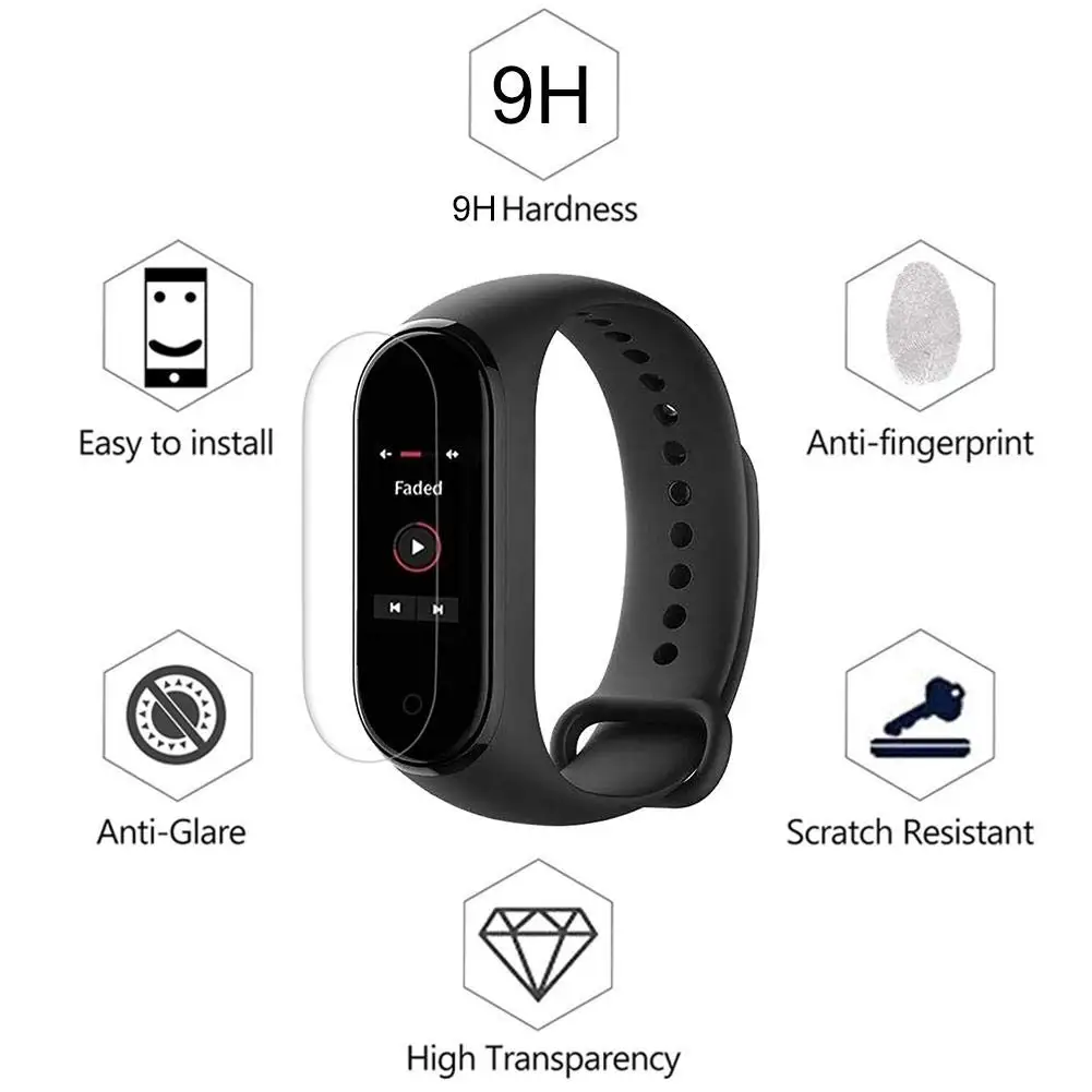 Mijobs Mi Band 3 4 защитная пленка для экрана мягкая Xiaomi аксессуары умного браслета