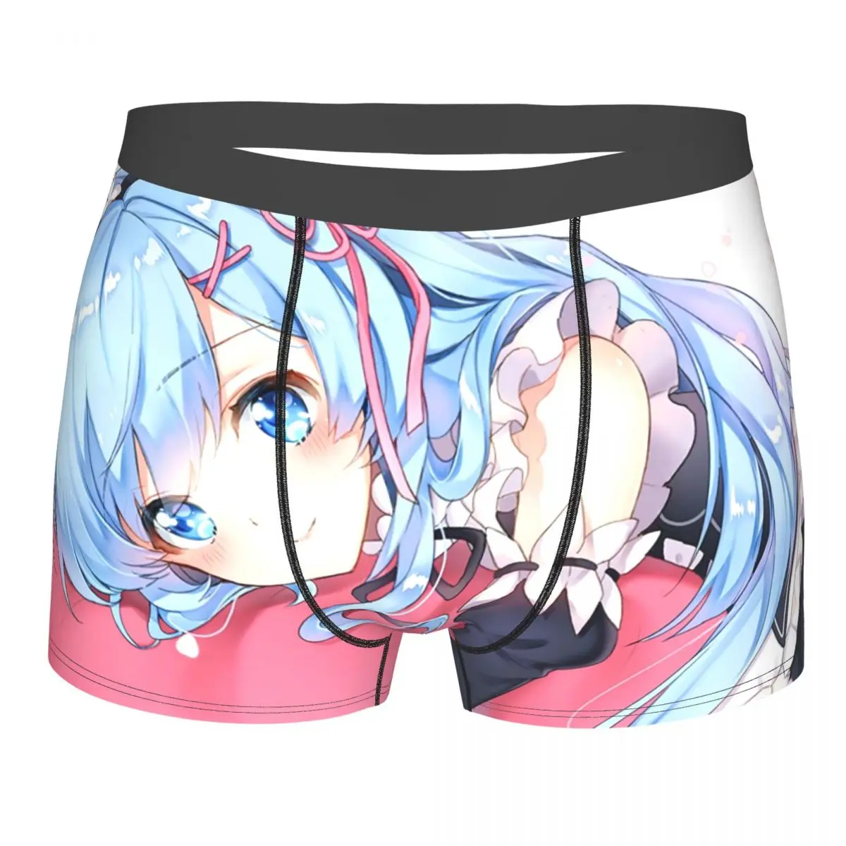 

Трусы Rem Long Hai Re:Life in a другой мир от нуля, дышащие трусы, мужское нижнее белье, шорты с принтом, боксеры, трусы