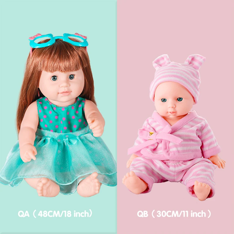 Кукла-новорожденный Мини-Кьют 30см, полностью изготовленная из винила экологического материала, мальчик или девочка, подарок на день рождения, возможность купания.