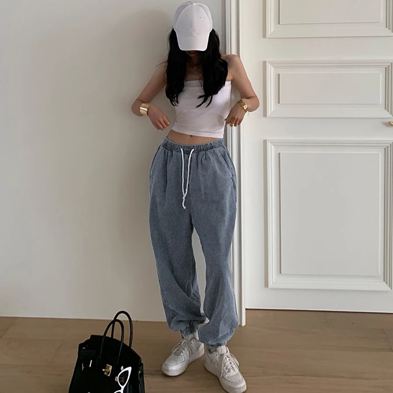 Женские винтажные джинсы с высокой талией Rockmore свободные брюки-карандаш