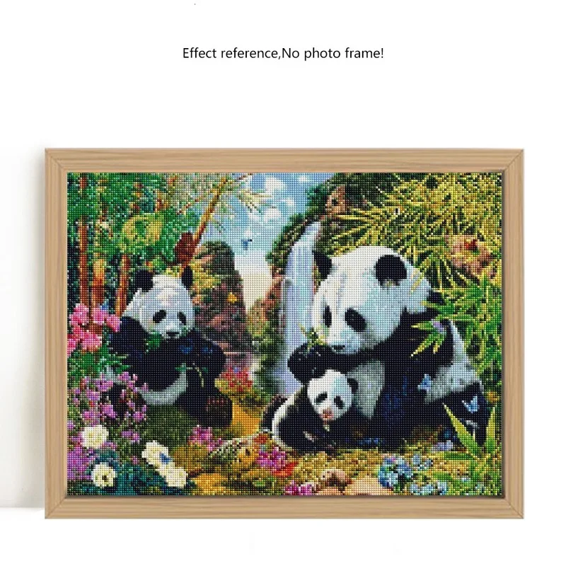 

5D DIY Diamond Embroidery Animals Full Round With AB Drill Mosaic Diamond Painting Kits Panda Cross Stitch Kit Home Decoration