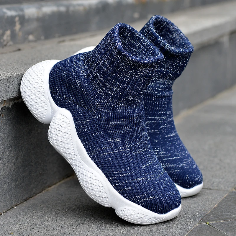 

Fashion Children Casual Shoes Socks Shoes for Boys Girls Sneakers Breathable Anti-Slip Walking Shoes Soft Soled Spring Autumn