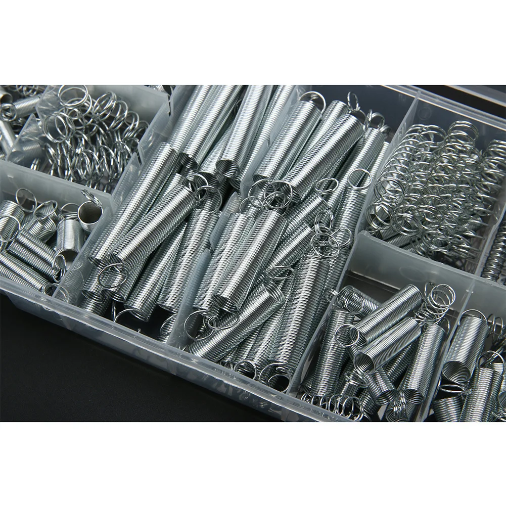 

200PCS spring tension spring pressure spring set 200 transparent PP plastic box packed with 20 kinds of specifications in a box