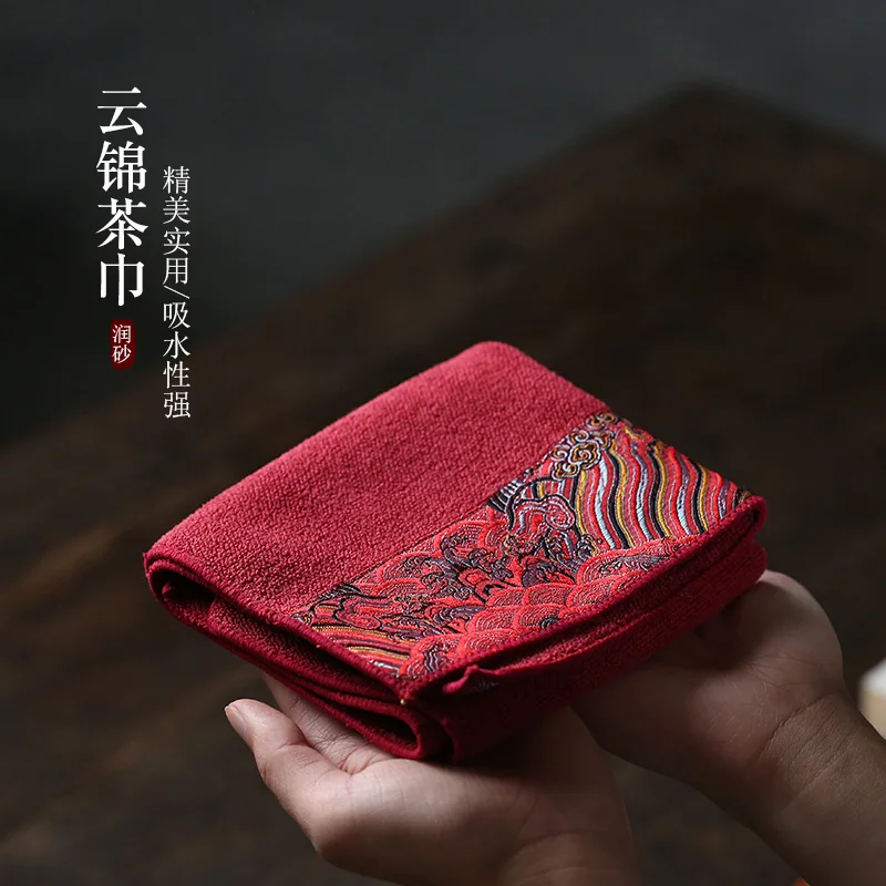 

Рекомендуется для кунг-фу чайное полотенце в подарок китайское чайное полотенце для хранения подставки под чайник китайское традиционное ...