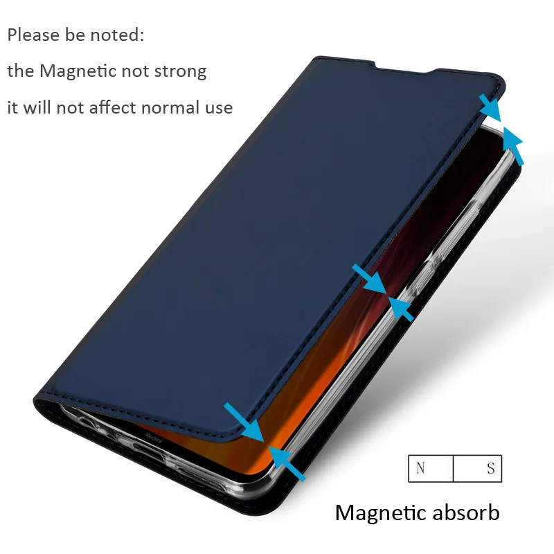 Оригинальный чехол DUX DUCIS для Xiaomi Redmi Note 8 Pro 8T кожаный книжка с