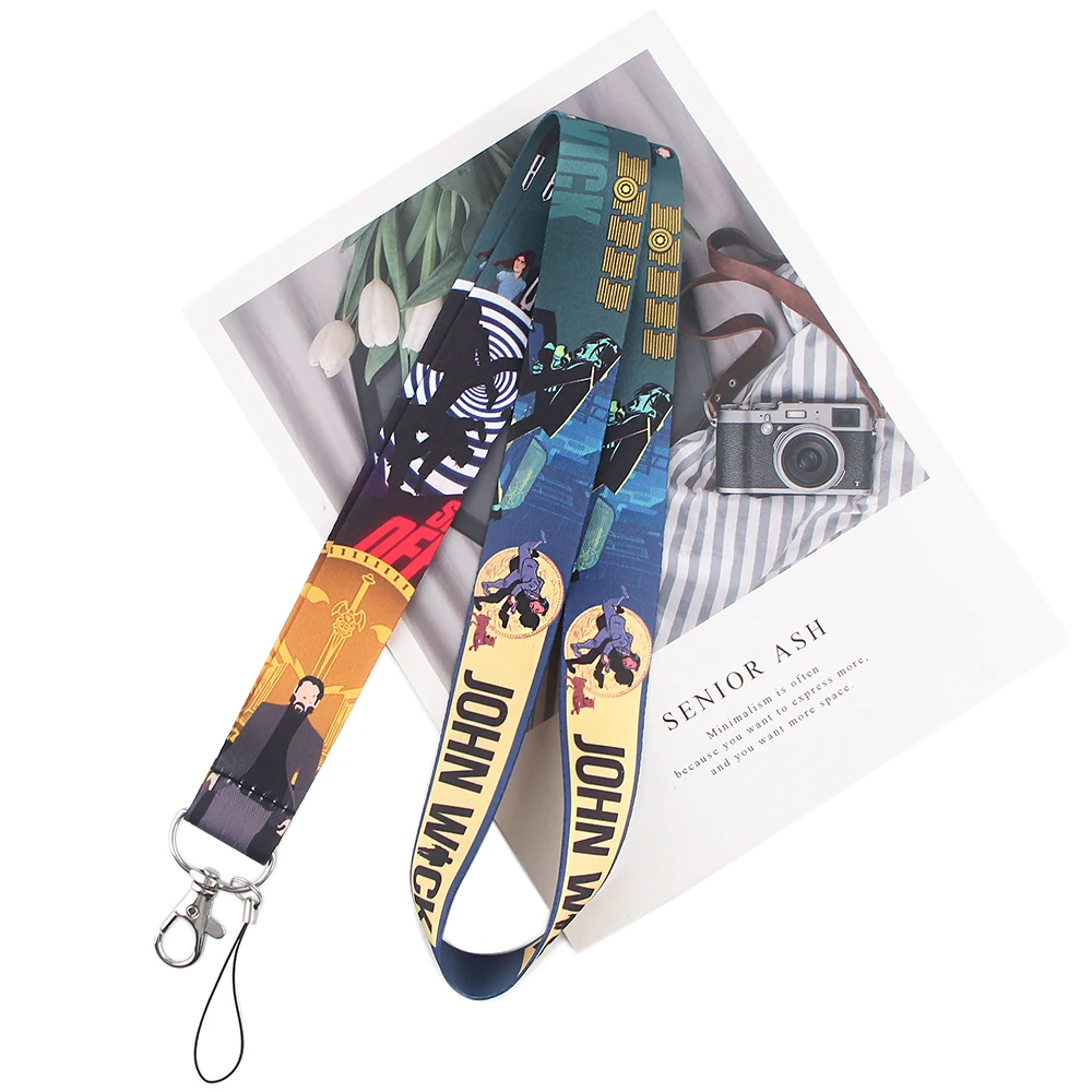 

DZ1169 Movie Key lanyard Car KeyChain ID Card Pass Gym Mobile Phone Badge Kids Key Ring Holder Jewelry