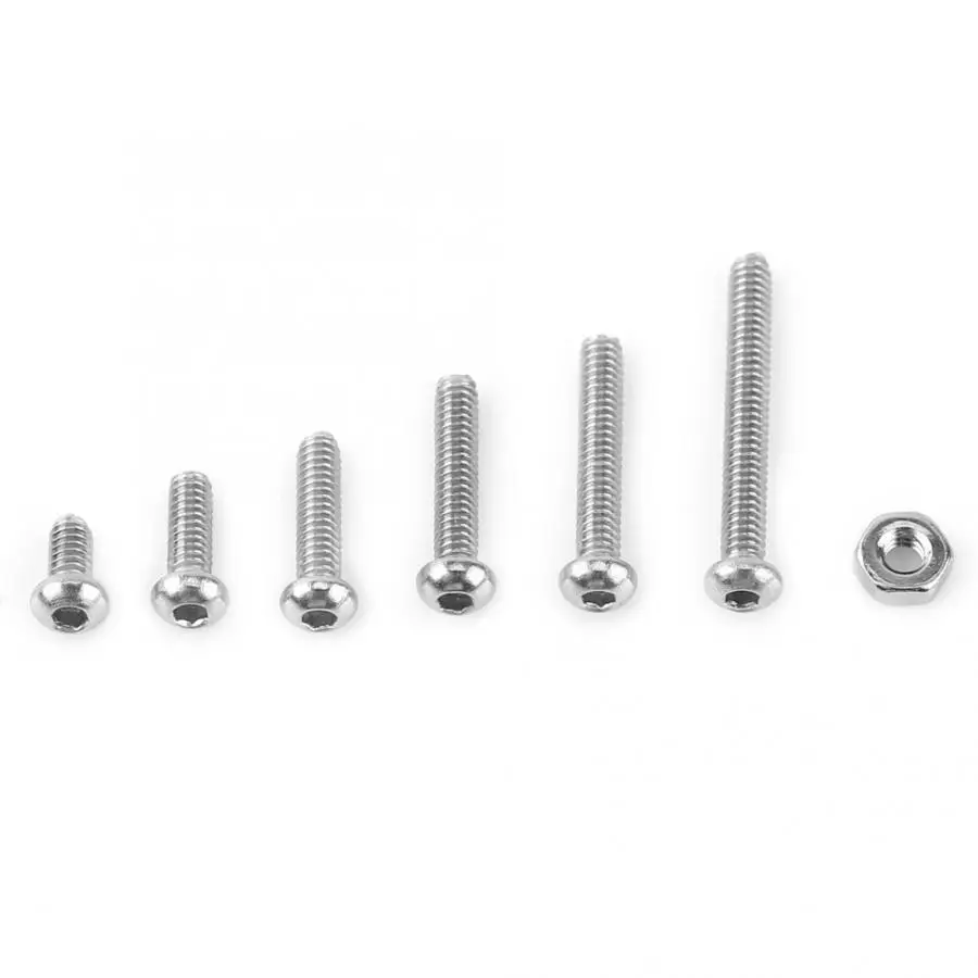 230 шт. болты и гайки M2 из нержавеющей стали 304 с шестигранной головкой |