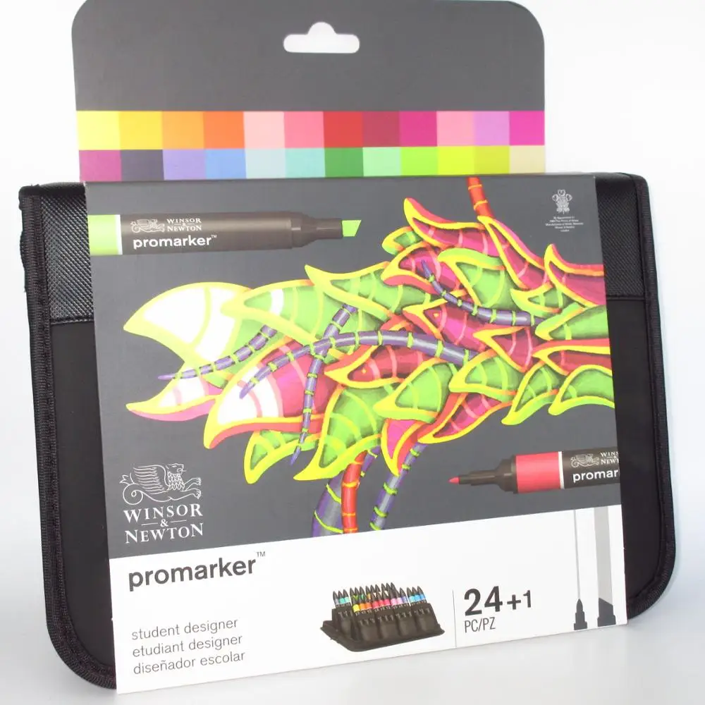 Набор маркеров для творчества Winsor &amp Newton Promarker 24 цвета | Канцтовары офиса и дома