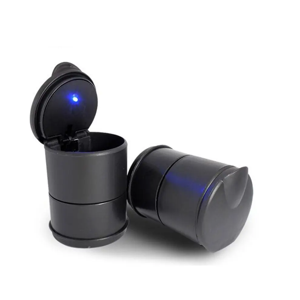 

2018 Portable Ashtray For Car Black Ashtrays With Lids Cylinder Cigarette Ashtray With Detachable Storage Box without light