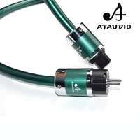 ataudio hifi power cable with european plug high purity occ power cord for ac power cord for dvd amplifier and cd