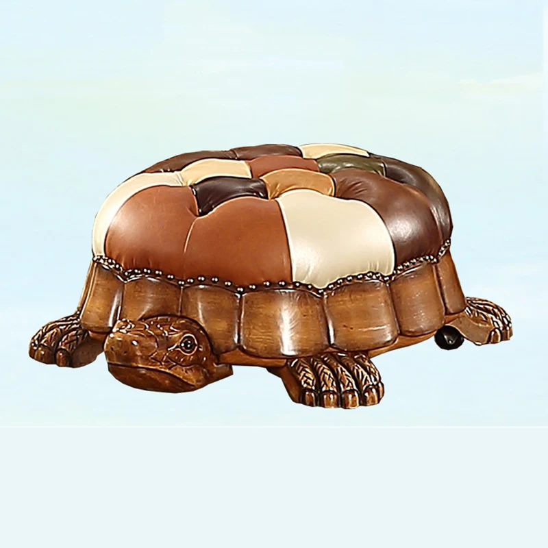 

Home Decor Living Room Furniture Nordic Solid Wood Footstool Tea Table Folding Stool Shoe Changing Stools Turtle Chair Seat
