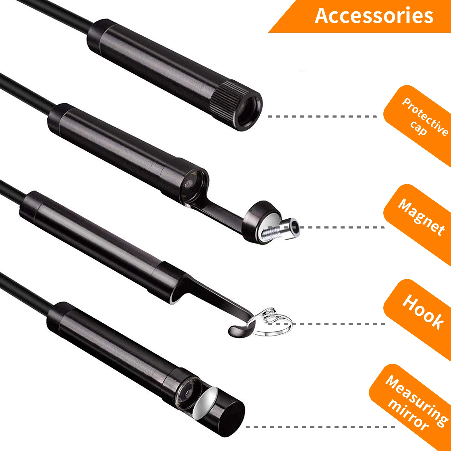 Промышленная камера-эндоскоп 5 мм с Wi-Fi степень защиты IP68 поворот на 360 ° |