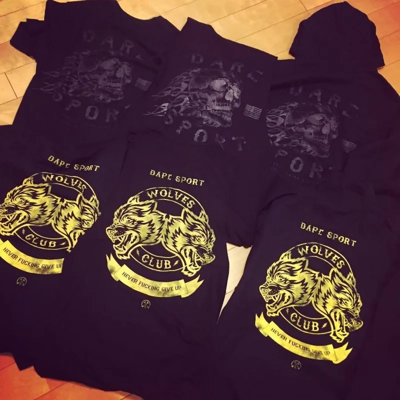 Летняя спортивная футболка мужская Dri-Fit фитнес колготки быстросохнущая с