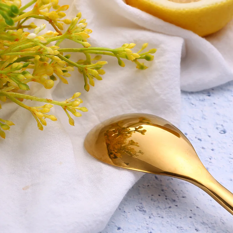 Набор из 2 предметов цветная ложка для супа нержавеющей стали металлическая