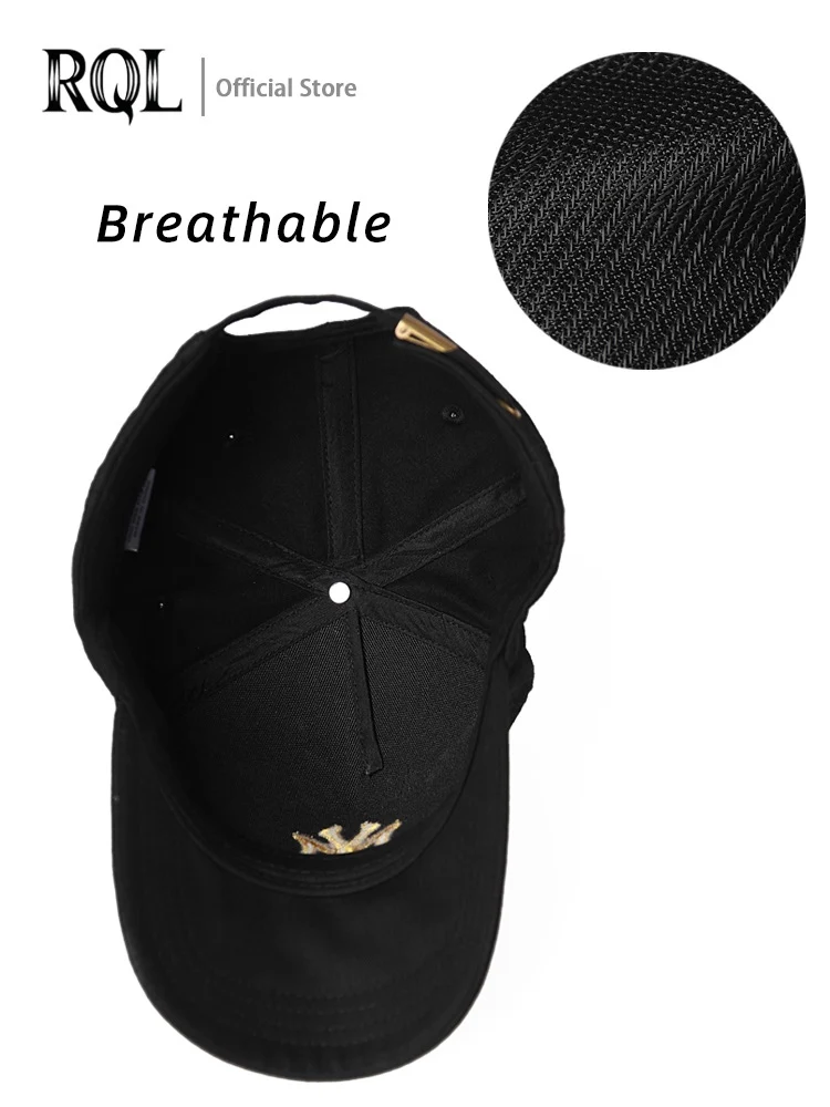 Men's Sun Sport Hats Black Baseball Caps For Men Snapback Embroidered Logo Brand Hip Hop Cotton Adjustable 2021 Summer Fashion |