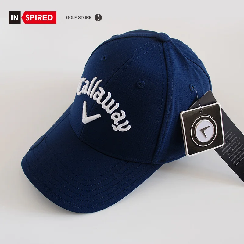 

Men's Golf Stitch Magnet Hat Adjustable Baseball Cap 3D Embroidery Sun Protection Sport Cap