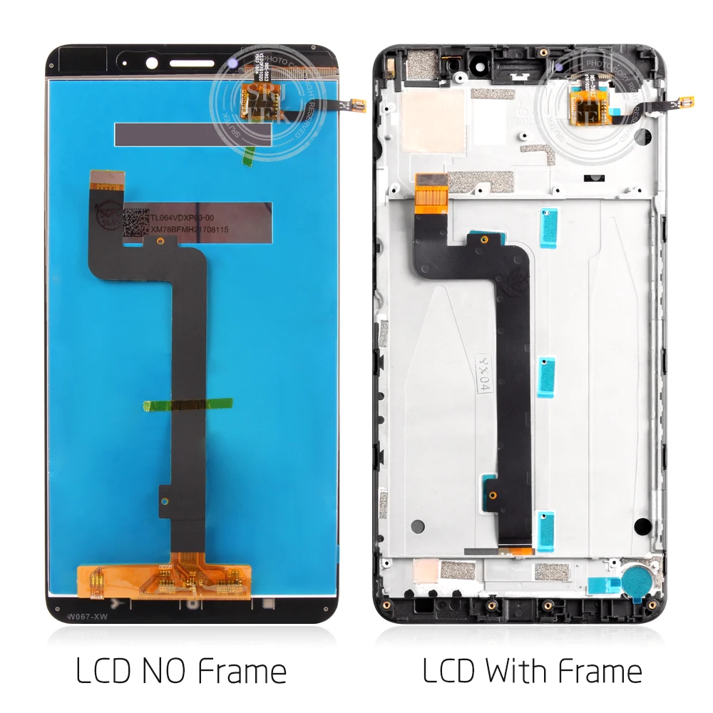 6.44-дюймовый 1920x1080 IPS LCD-дисплей для XIAOMI MI MAX 2 с сенсорным экраном для Max2 Mi Max Дигитайзер с рамкой Запасные части.