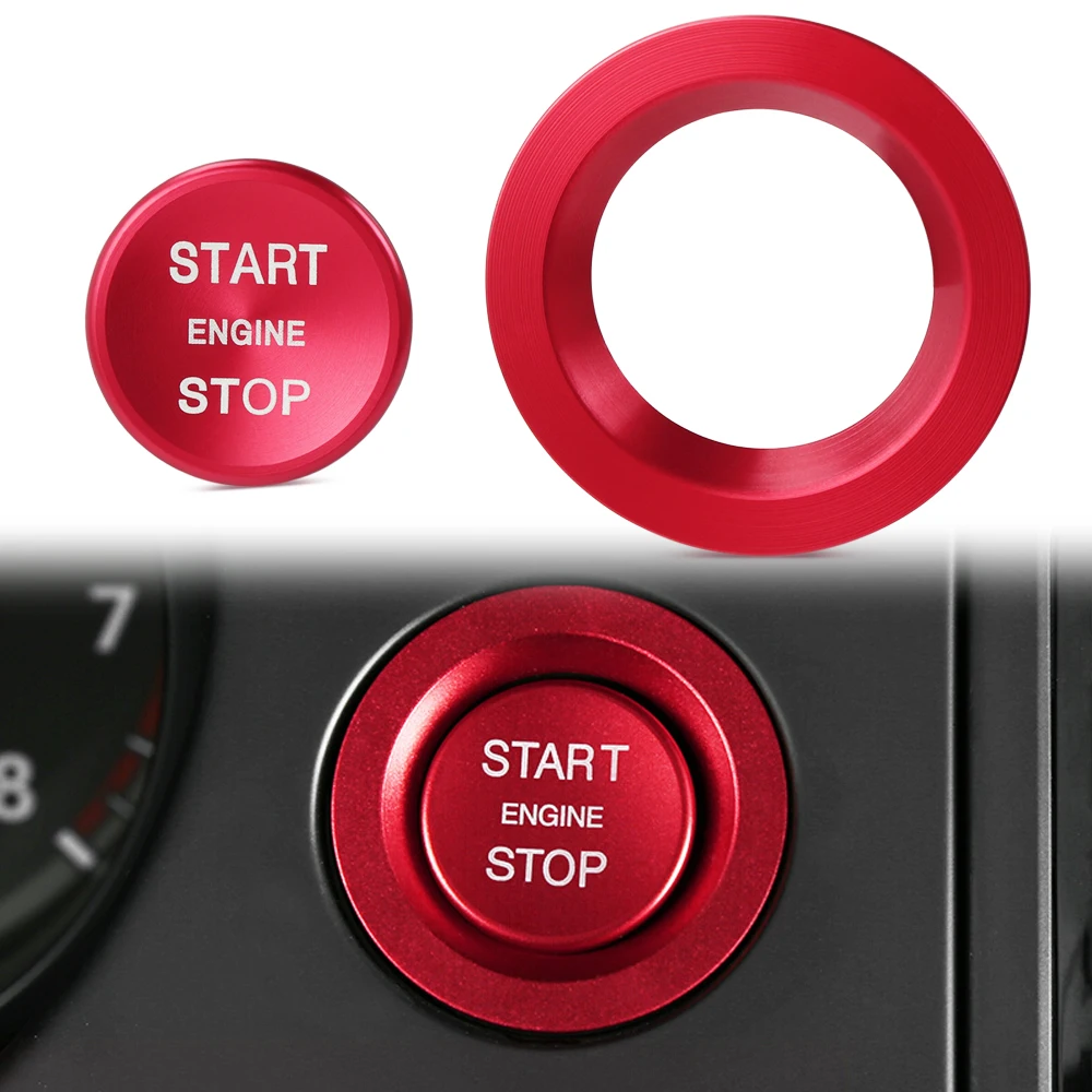 Стайлинг автомобиля переключатель зажигания для запуска и остановки двигателя