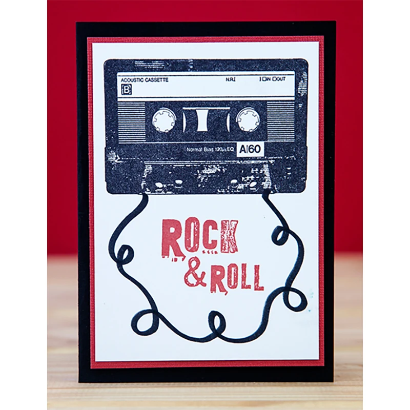 Новинка 2021 ретро лента радиоузор прозрачный Штамп для рукоделия изготовление