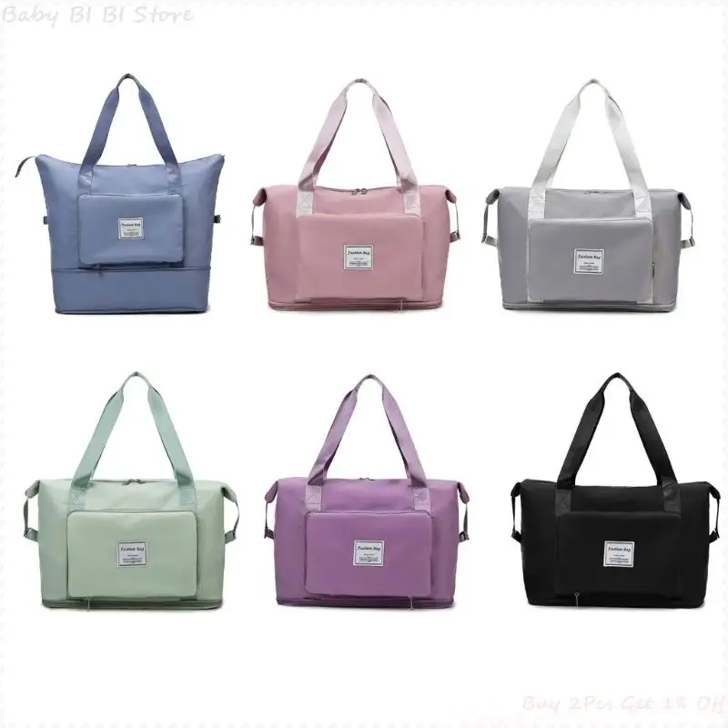 

1 Pc Large Capacity Folding Travel Luggage Storage Bag Waterproof Oxford Cloth Handbag for Men Women Duffle Bag