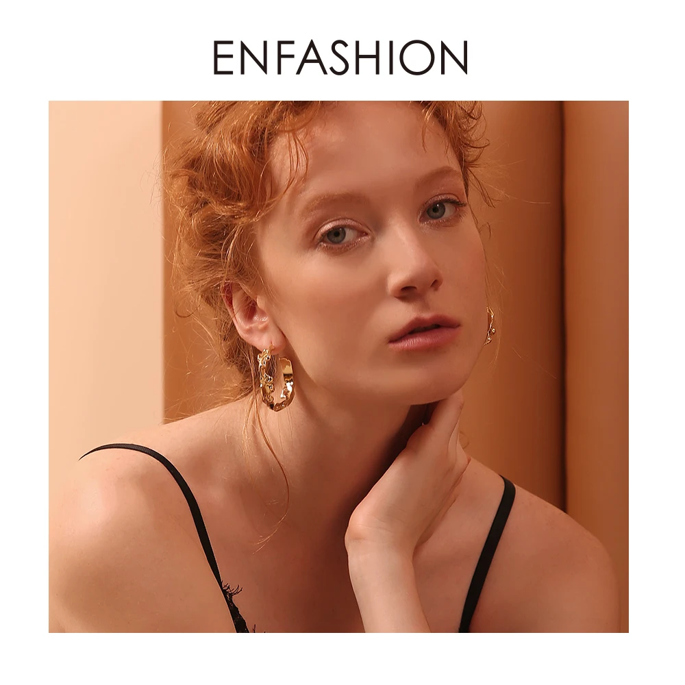 Женские серьги кольца в виде водной волны|Серьги-кольца| |