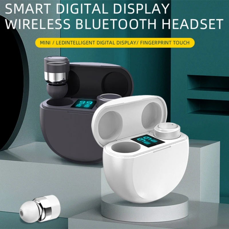 TWS Bluetooth 5.1 Earphones 9D Stereo Sports Waterproof Earbuds Headsets with Microphone for All Smart Phone | Электроника