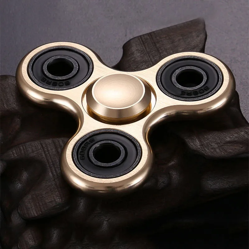 Алюминиевый сплав Fidget Spinner R188 Гладкий немой подшипник металлический провод