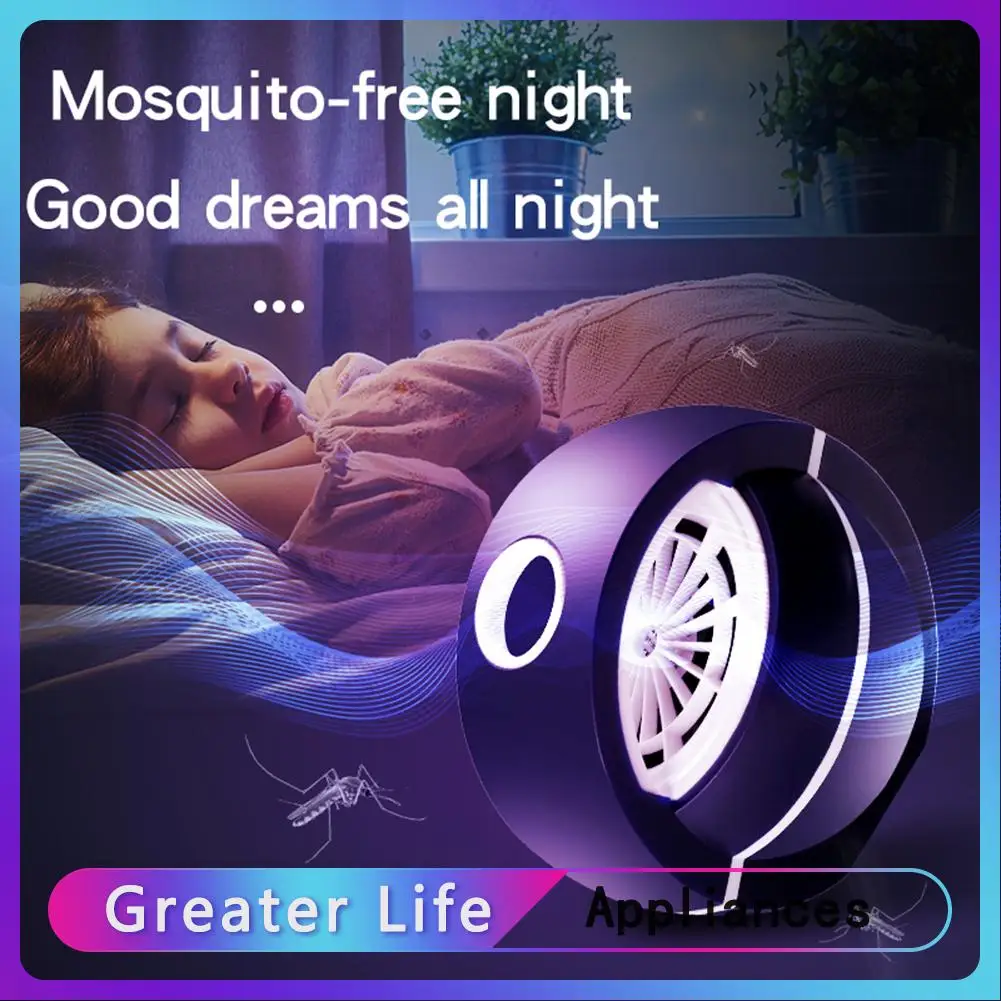 

Silent LED Fly Bug Insect Trap Light Pest Control Mosquito Repellent Lamp