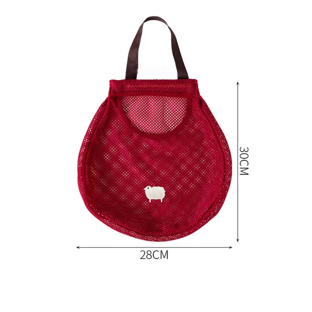 

Storage Mesh Bag Reusable Hanging Polyester Mesh Kitchen Breathable Storage Bag for Fruit